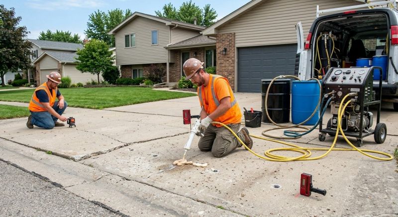 Driveway Raising in West Des Moines, IA