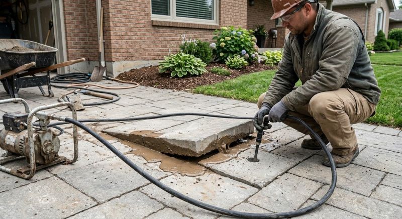 Sunken Driveway Lifting in Miami Dade County, FL