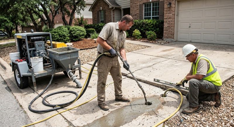Sunken Driveway Lifting in Corpus Christi, TX