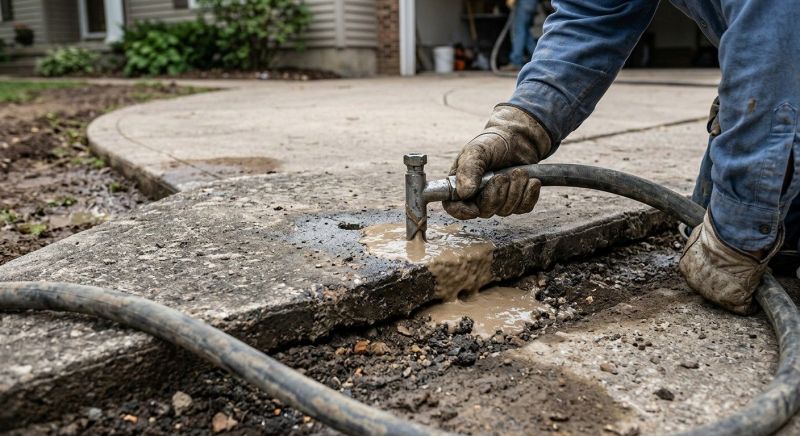 Sunken Driveway Lifting in Denver, CO