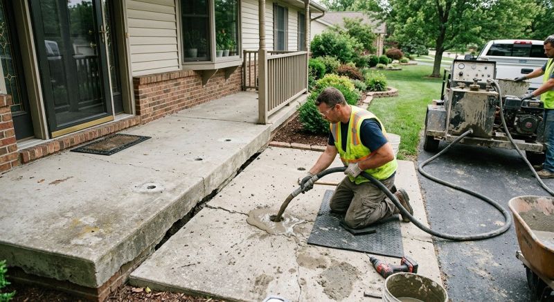 Walkway Leveling in West Des Moines, IA
